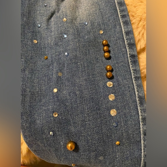 Guess Skinny Low Rise Rhinestone Jeans size 27 - Picture 4 of 8